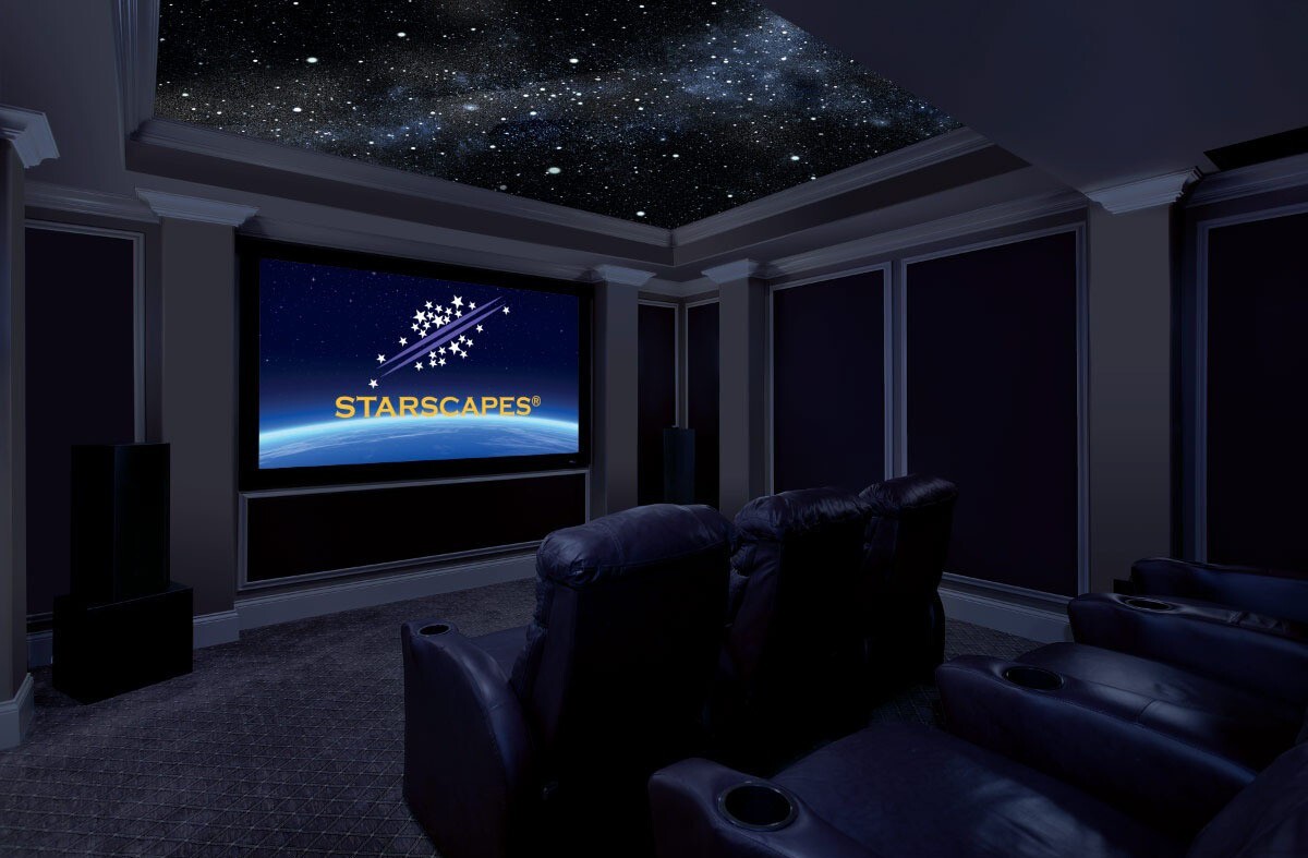 Звёздное небо – Монтаж натяжного потолка своими руками