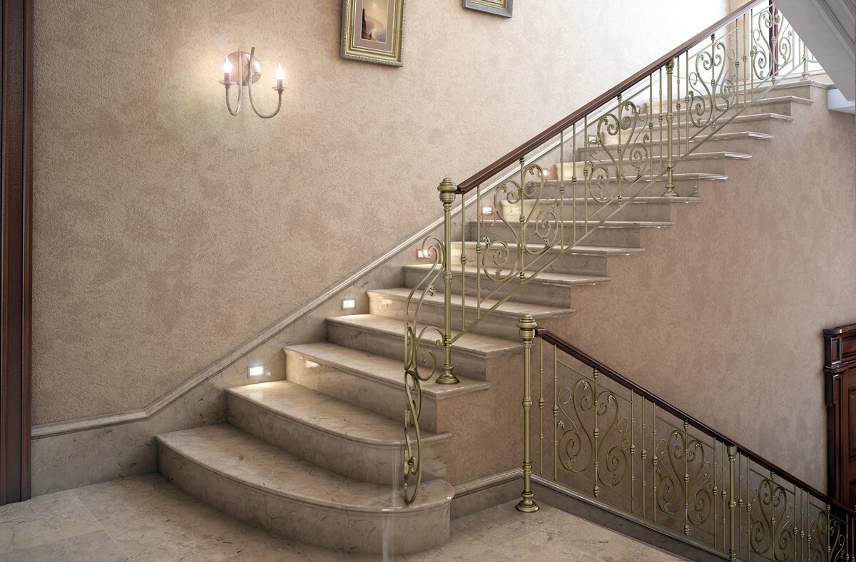 Фото поворотных лестниц для дома | Градиус