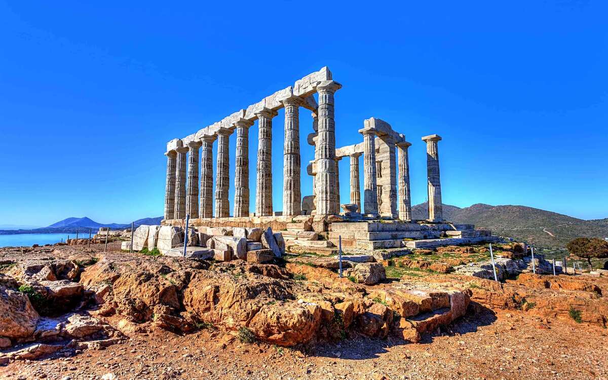 Храм посейдона в греции фото