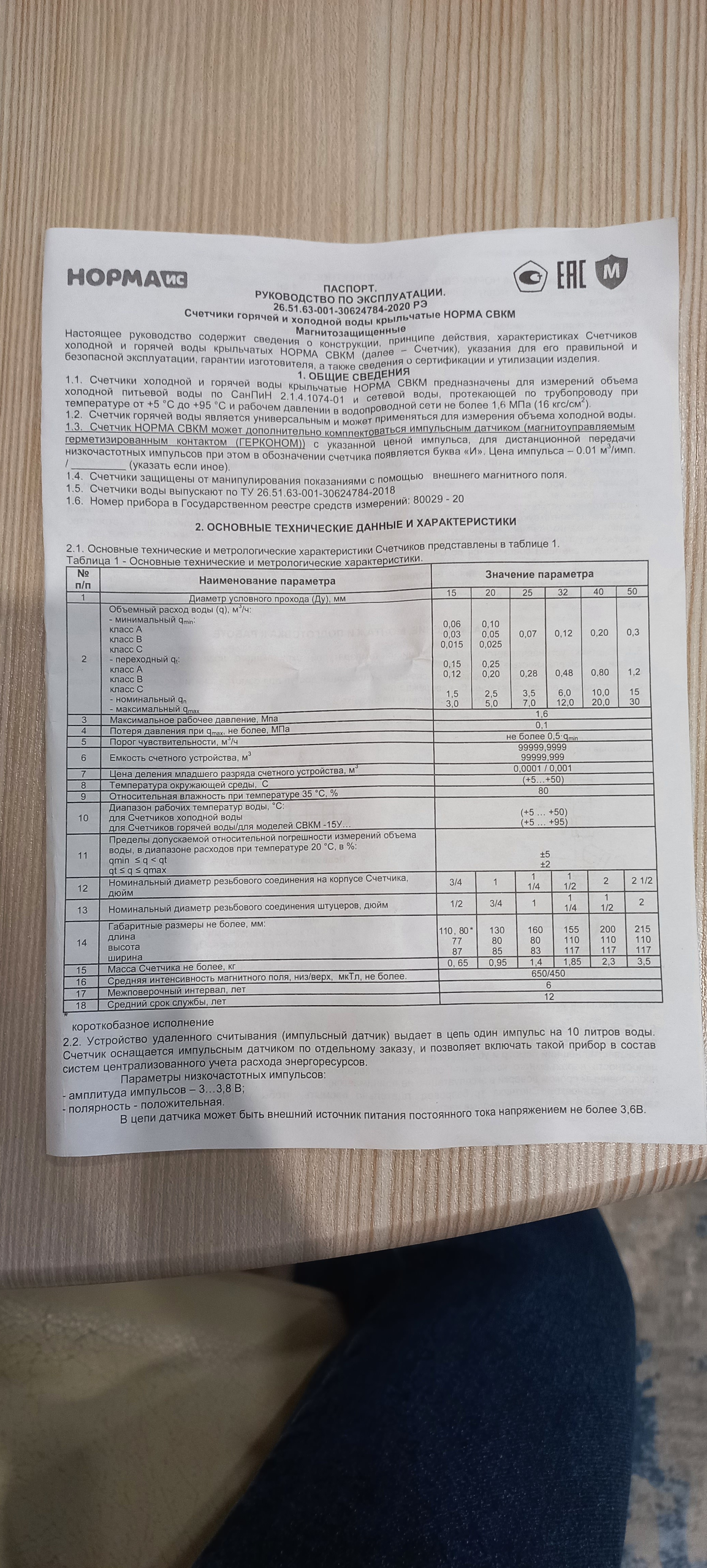 Сообщение №54789 - Приборы учета воды