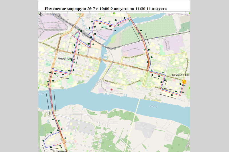 Архангельский мост череповец карта